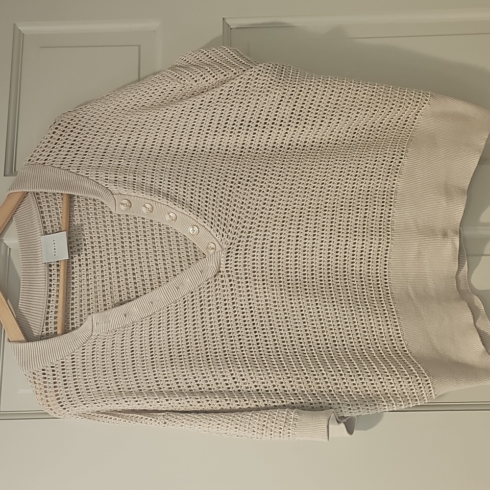 Varley Beige Knit Sweater Size L